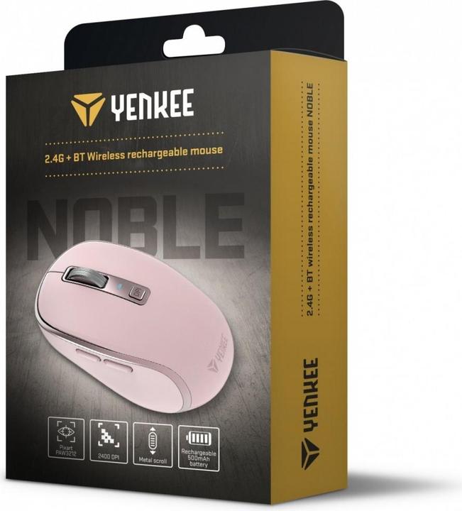 Actual product image Yenkee DUAL WiFi+Bluetooth wireless mouse, 2400DPI battery (Wireless)