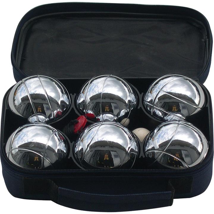 Immagine prodotto Schildkröt Set di bocce / Boccia / Pentanque in acciaio (6 x, 72.50 mm)