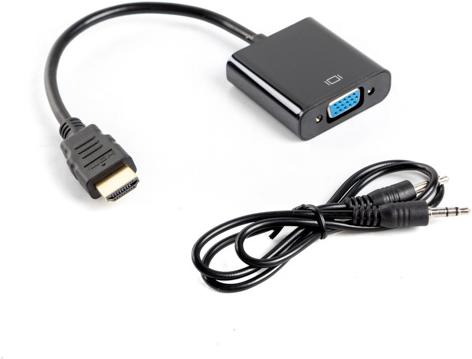 Immagine prodotto Lanberg AD-0017-BK Cavo video adattatore HDMI-A VGA (HDMI, VGA, 20 cm)