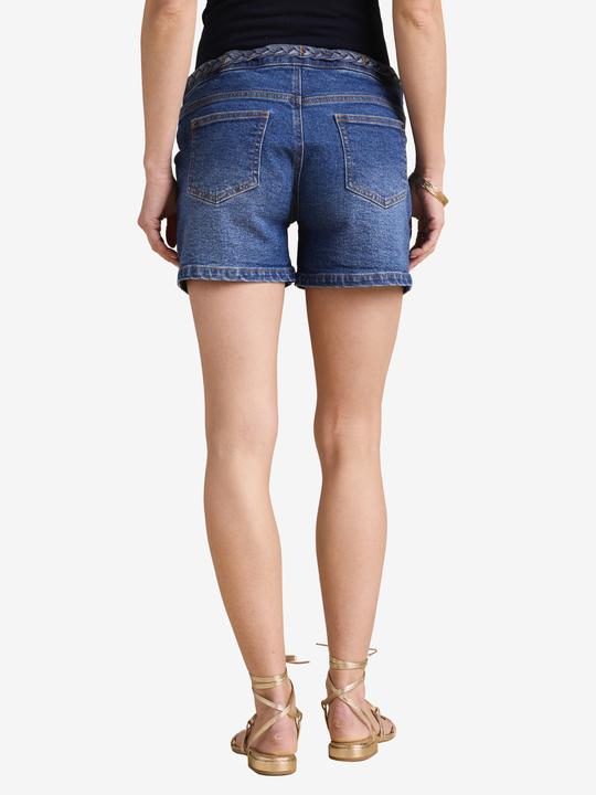 Actual product image Envie de Fraise Umstands-Jeansshorts mit Flechtakzent, Einsatz abnehmbar (32)