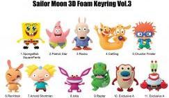 Actual product image Monogram Int. Nickelodeon Classics 3D PVC Bag Tags Series 1 Display (24)