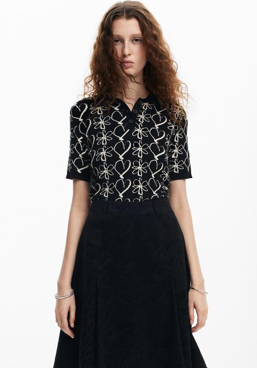 Image du produit Desigual polo coeurs lacroix (XS)