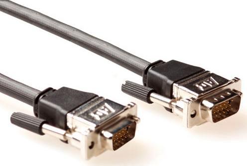 5 metre High Performance VGA cable male-male with metal hoods VGA METAL HOOD HD15M/M 5.00M (5 m, VGA)