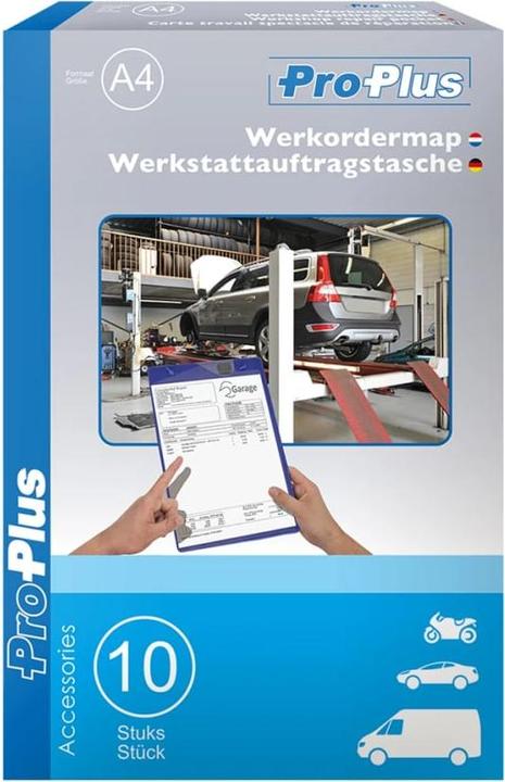 Produktbild ProPlus Auftragstasche A4 blau 10er Paket (A4, 10 x)