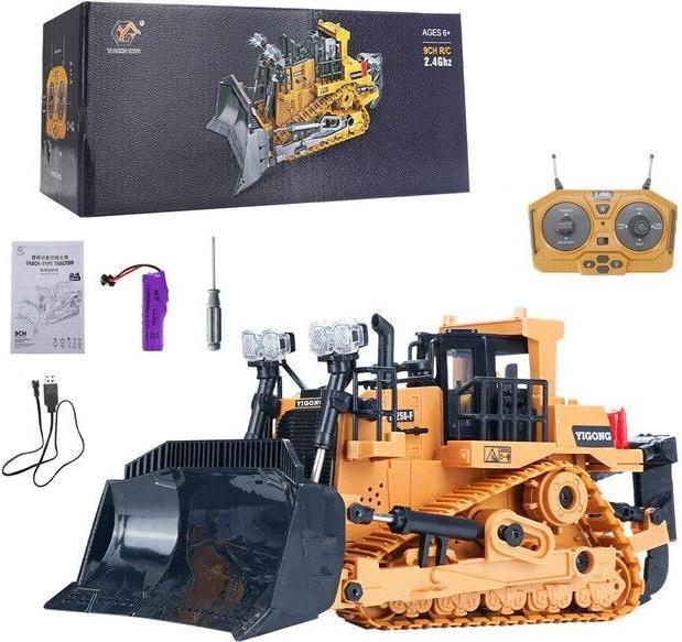 Produktbild Hermex Ferngesteuerte Schubraupe Spielzeug Bulldozer Baufahrzeugmodelle 1:20