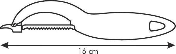 Actual product image Tescoma Peeler with serrated blade PRESTO Expert