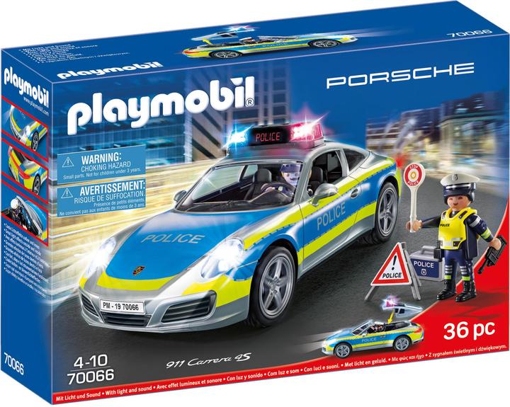 Produktbild Playmobil Porsche 911 Carrera 4S Police (70066, Playmobil Porsche)