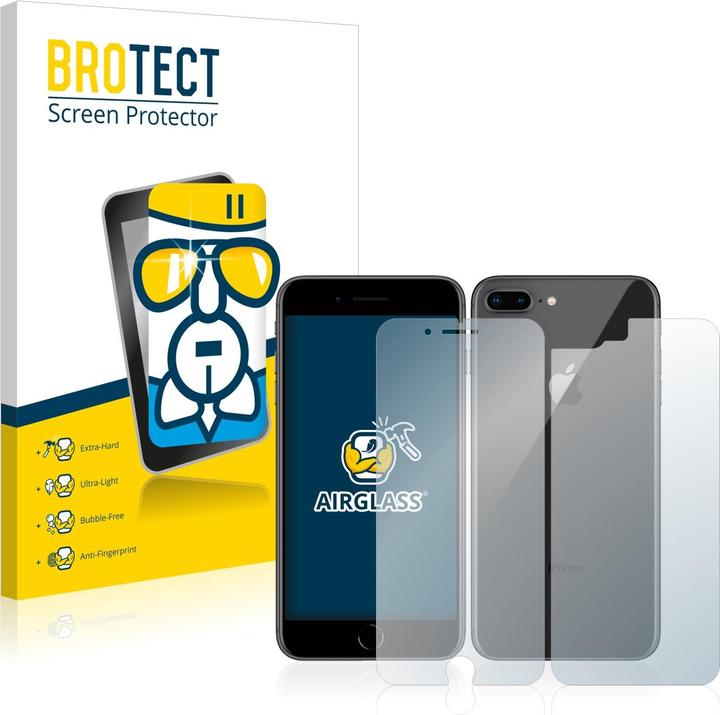 BROTECT AirGlass Panzerglasfolie (1 Stück, Apple iPhone 8 Plus)