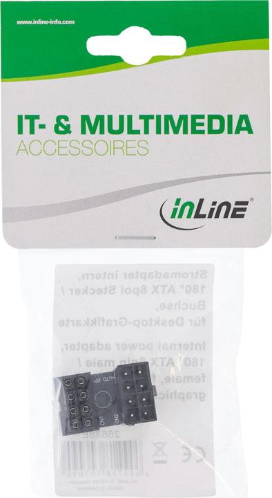 Actual product image InLine Graphics card power adapter internal, ATX 8pin male / female