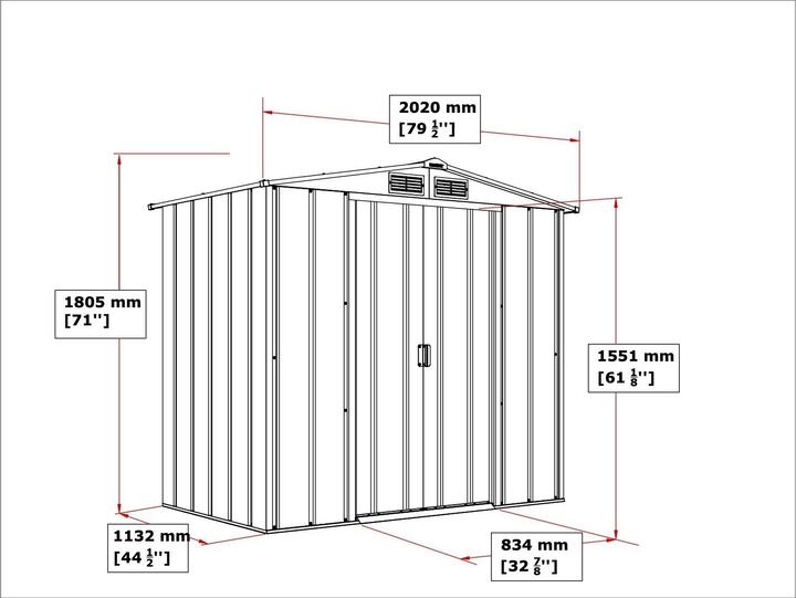 Immagine prodotto Tepro Capannone Eco 6x4, antracite/bianco