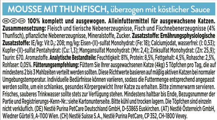 Produktbild Gourmet Mousse mit Thunfisch (Adult, 1 Stk., 114 g)