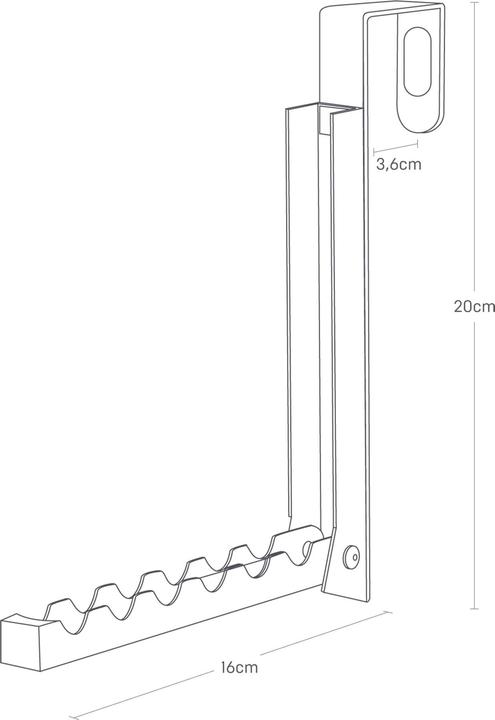 Produktbild Yamazaki Faltbarer Türhaken SMART