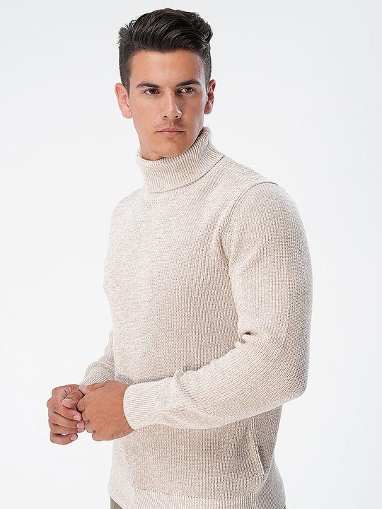 Immagine prodotto Marc O'Polo Turtle Neck Pullover With Racking White Cotton (S)