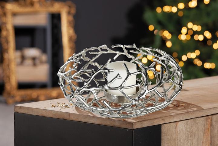 Image du produit Casablanca by Gilde Twigs argent antique H : 20 cm