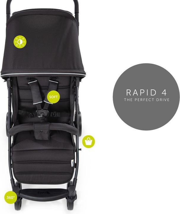 Produktbild Hauck Buggys & Sportwagen Buggy Rapid 4 inkl. XXL Zubehörpaket & Buggy-Lenkrad