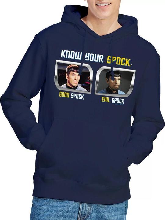 Immagine prodotto Know Your Spock Felpa con Cappuccio Uomo (M)