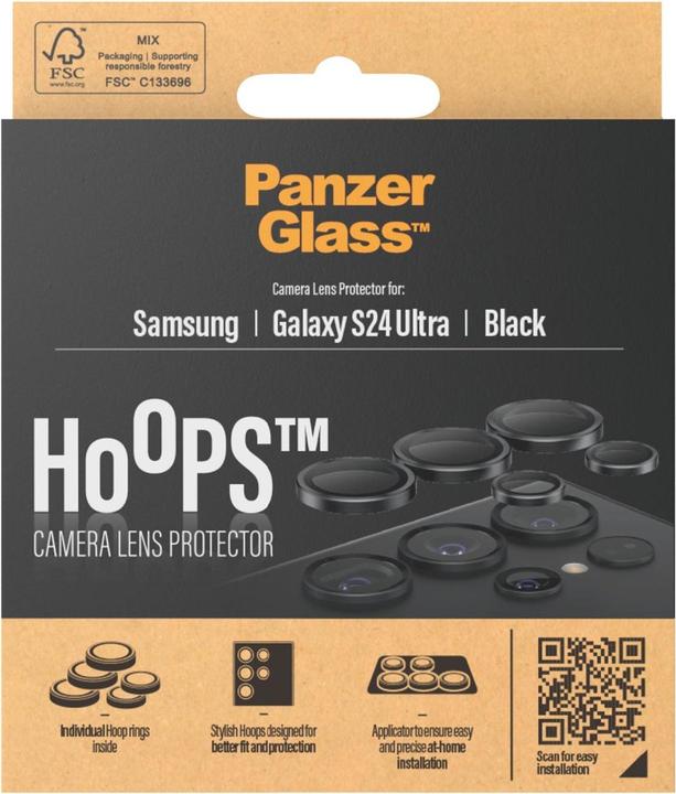 Produktbild PanzerGlass Hoops Camera Lens Protector (1 Stück, Samsung Galaxy S24 Ultra)