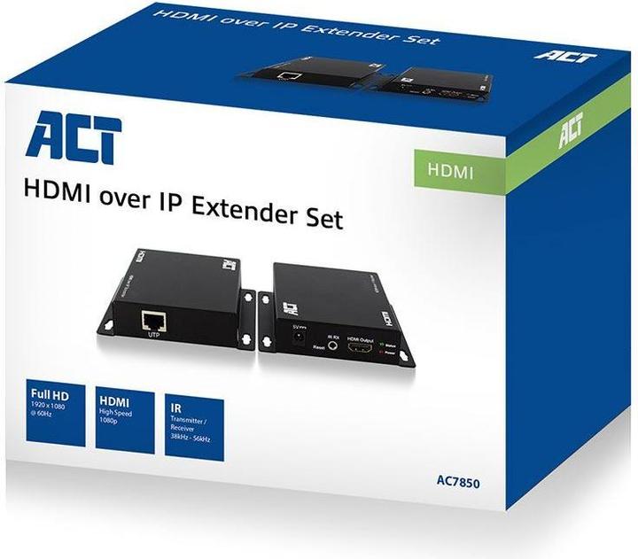 Produktbild AC7850 Audio-/Video-Leistungsverstärker AV-Sender & -Empfänger Schwarz