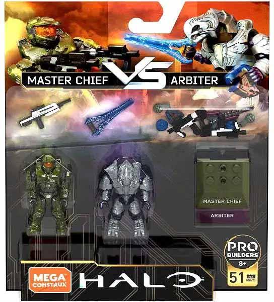 Actual product image Mega Construx Halo Heroes Series 5 Master Chief vs. Arbiter Mini Figure 2-Pack