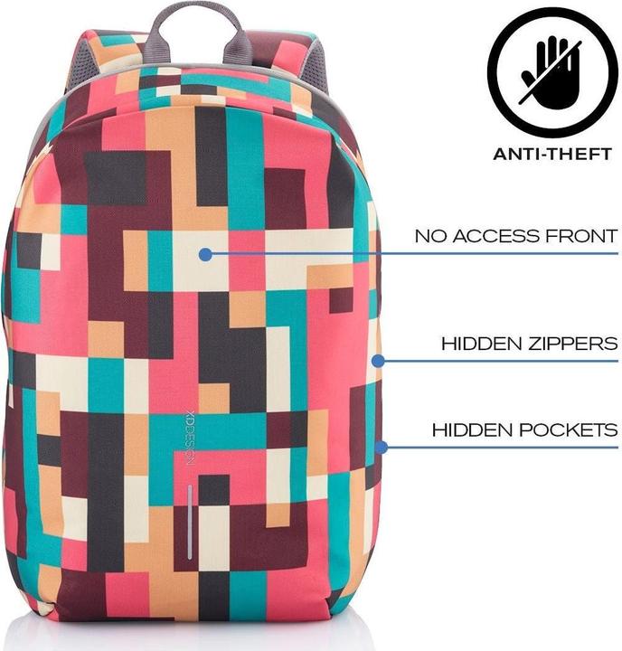 Image du produit XD Design PLECAK ANTYKRADZIEŻOWY BOBBY SOFT GEOMETRIC P/N : P705.867 (16 l)