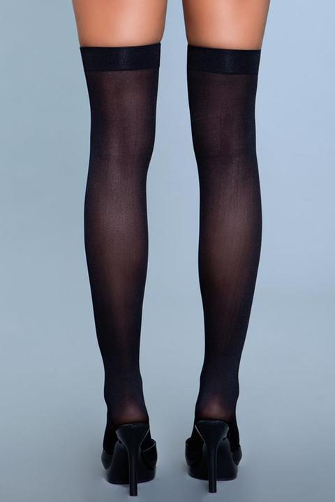 Produktbild Be Wicked Halterlose NylonstrÃ¼mpfe Schwarz (One Size)