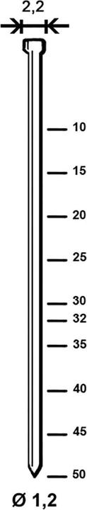 Produktbild Alsafix Stauchkopfnagel J 40 mm aus Stahldraht verzinkt (10000 St)