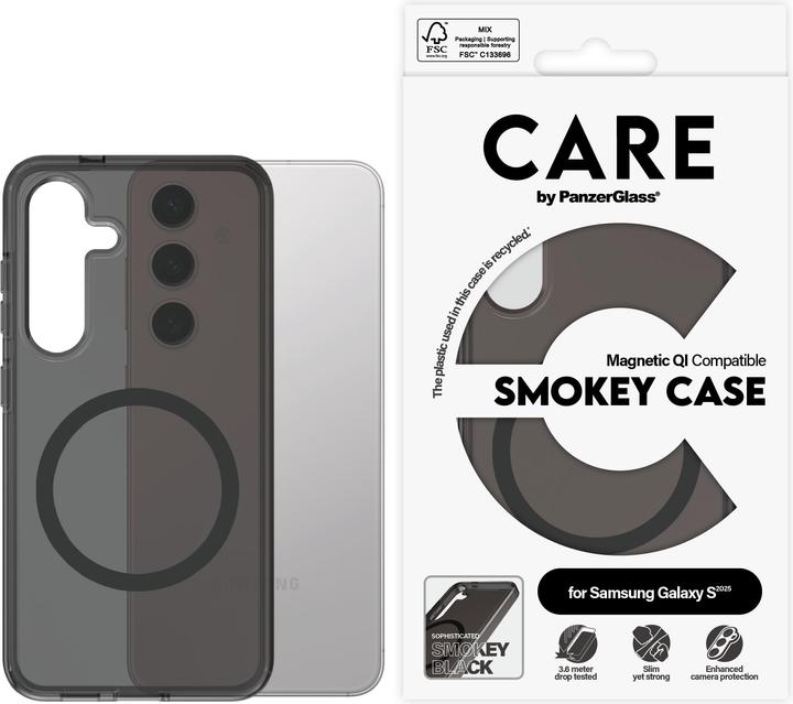 Produktbild PanzerGlass CARE by ® Flagship Case Urban Combat Smokey m. Schwarz Qi Compatible Samsung Galaxy S 20 (Samsung Galaxy S25)