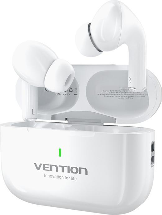 Actual product image Vention TWS Earbuds Echo Lite E11 (white) (30 h, Cable)