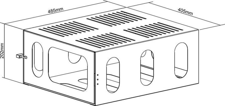 Produktbild Multibrackets Box zu Beamerhalter HD, weiss, max. 30 kg