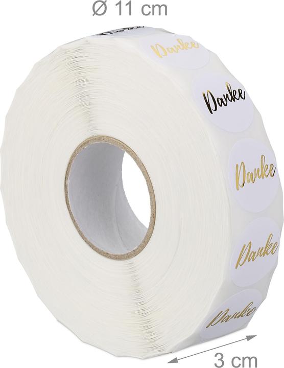 Image du produit Relaxdays 2500x autocollants de remerciement
