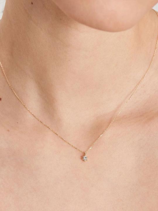 Image du produit Ania Haie NAU006-01YG White Sapphire Collier Femme en or 14 carats, ajustable (Or jaune 585, 40 - 45 cm)