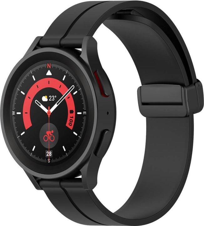 Immagine prodotto Cover-Discount Bracciale sostitutivo in silicone 20 mm nero (20 mm, Silicone)