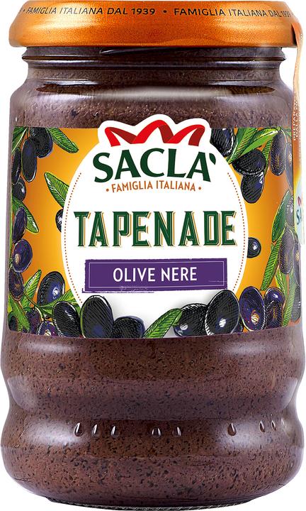 Produktbild Sacla Tapenade aus schwarzen Oliven (190 g)