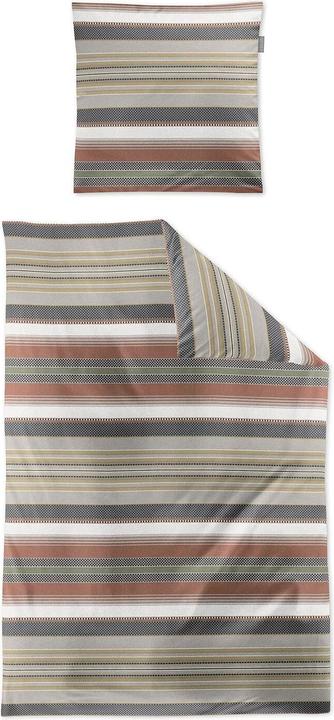 Produktbild Irisette Mako-Satin Bettwäsche Tokio 8562 grau (Bettwäsche Set, 135x200 cm + 80x80 cm)