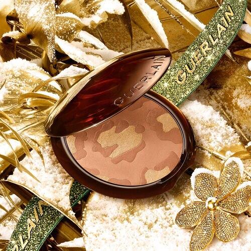Actual product image Guerlain Terra 23 Xmas Compact Powder Golden Leopard 10 g