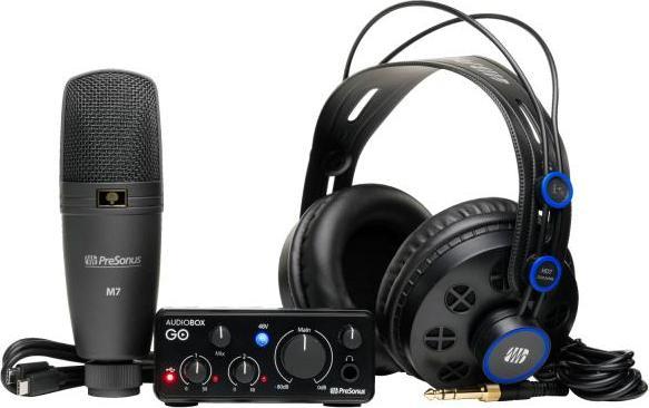 Produktbild PreSonus Recording-Set Audiobox GO Creator Bundle mit Stativ (USB)