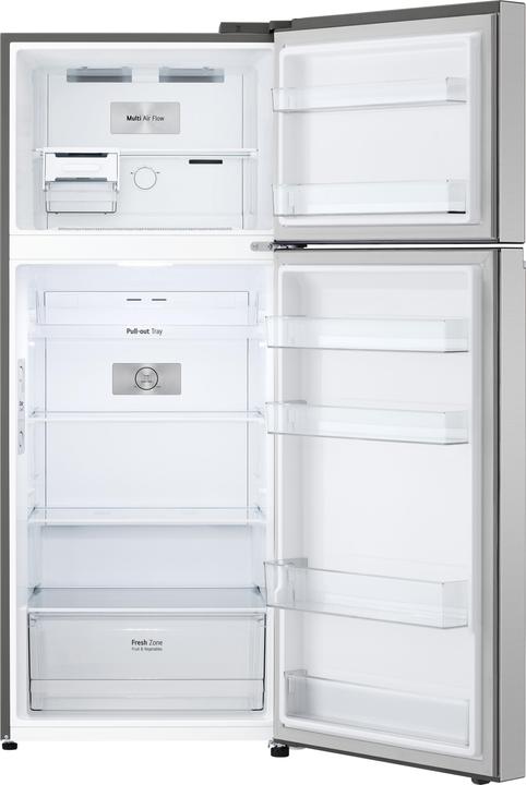 Actual product image LG GTBV36PZGKD Double Door Refrigerator 70cm, Class E, 395L, Door & Linear Cooling, Stainless Steel (395 l)
