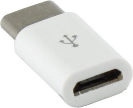 Produktbild Sbox Micro USB 2.0 F. -> TYPE C M. white AD.USB-C W (USB Typ-C, USB-A)