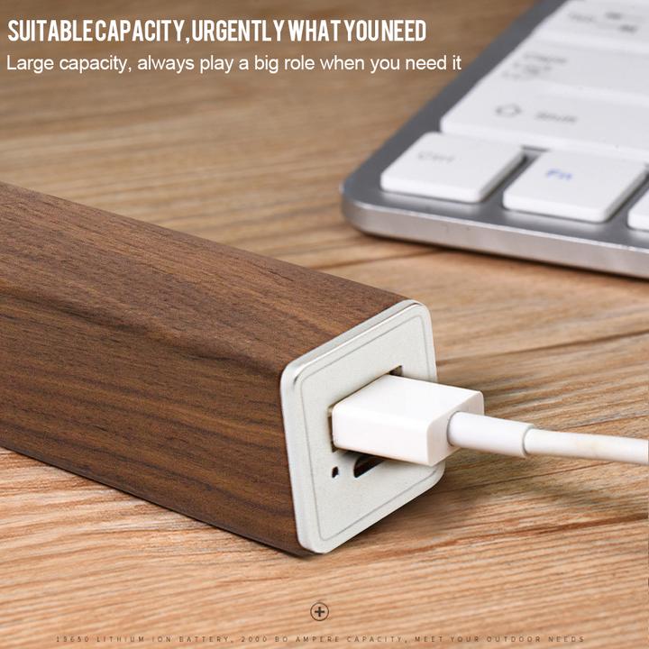 Image du produit Eleven Wood Power Bank batterie externe 3000mAh bois véritable Cherry (3000 mAh)