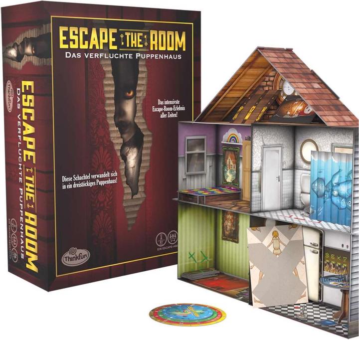 Produktbild Thinkfun Kennerspiel Escape the Room – Das verfluchte Puppenhaus (Italienisch)