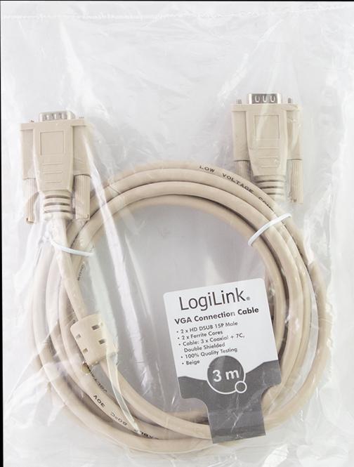 Produktbild LogiLink VGA — VGA (3 m, VGA)