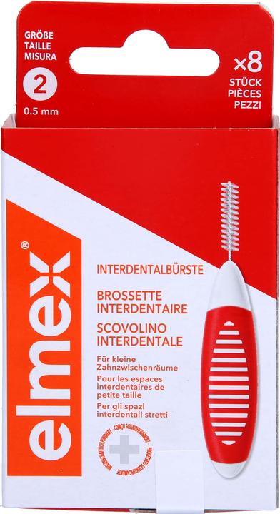 Actual product image Elmex Red, size 2 (8 x, 2 mm)