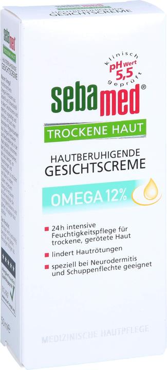 Actual product image Sebamed Dry Skin Omega 12% Face Cream, 50 ml CRE (50 ml, 24h cream)