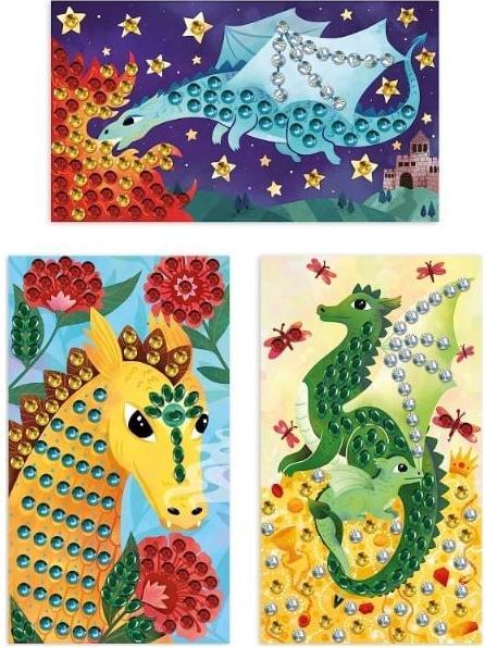 Image du produit Janod Coffret Créatif Sequins à Coller Dragons