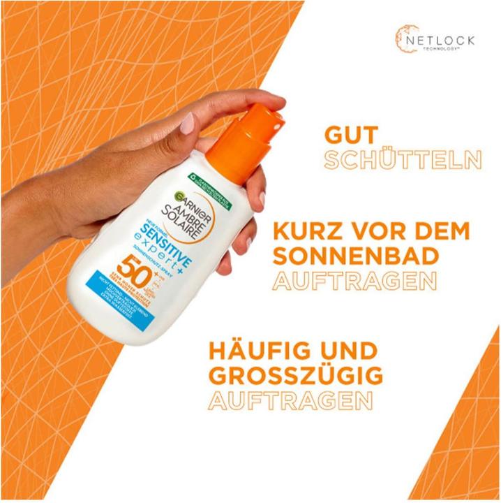 Productafbeelding Garnier Ambre Solaire (Zonnebrandspray, SPF 50+, 200 ml, 235 g)