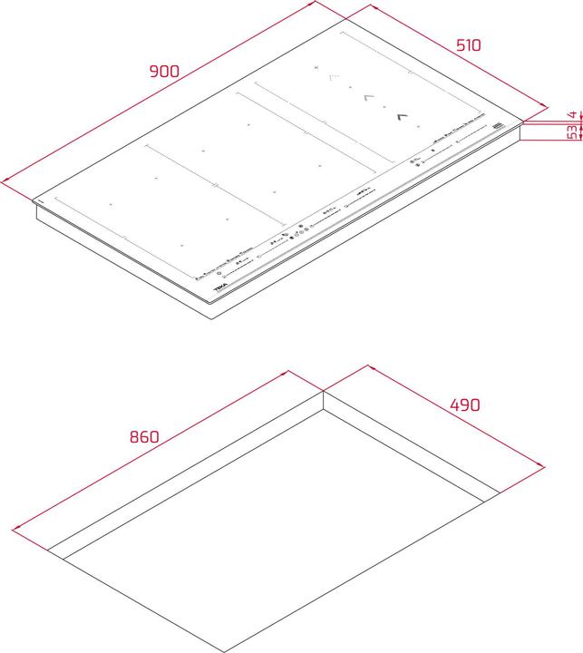Actual product image Teka IZF 99700 MST induction hob