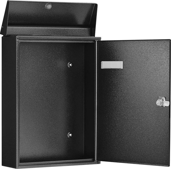 Actual product image Burg Wächter Letter Box LETTER H370xW270xD92mm Galvanised Steel Iron Insert-W230xH32mm