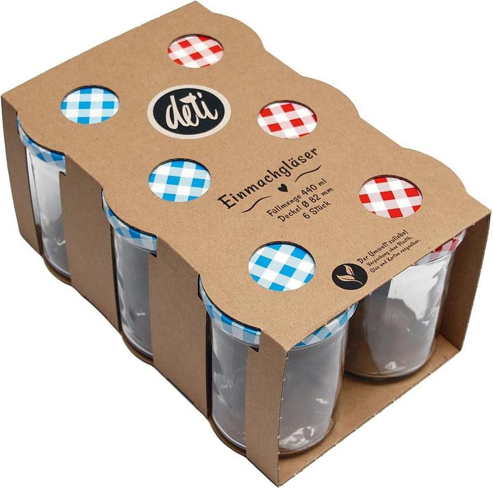Produktbild Deti Einmachglas m.D.440ml 6er (6 Stk., 0.44 l)