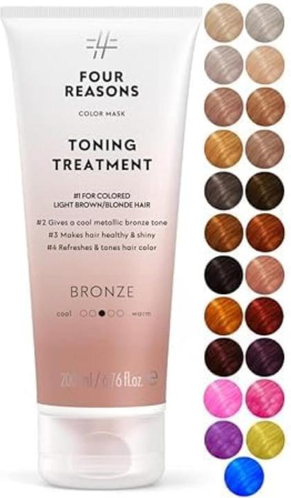 Four Reasons Color Mask Bronze Toning Treatment Color Depositing Conditioner 6.76 fl oz (200 ml)