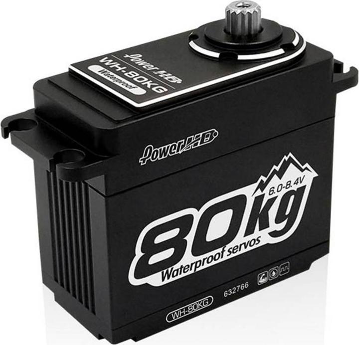 Power HD Servo WH-80KG / 80.0kg/0.18sec./6V-8.4V/Digital /Metal (59.4x29.5x53.4mm)